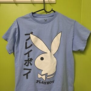 PLAYBOY Sky Blue Bunny Tee